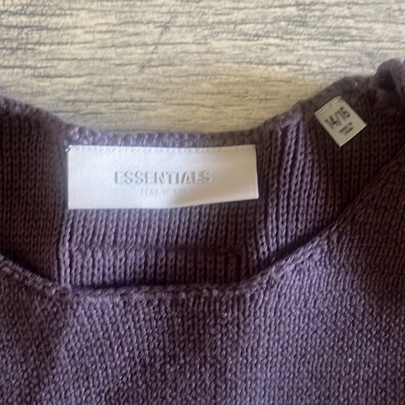 Essentials Raw Sweater Kids - Picture 3 of 4